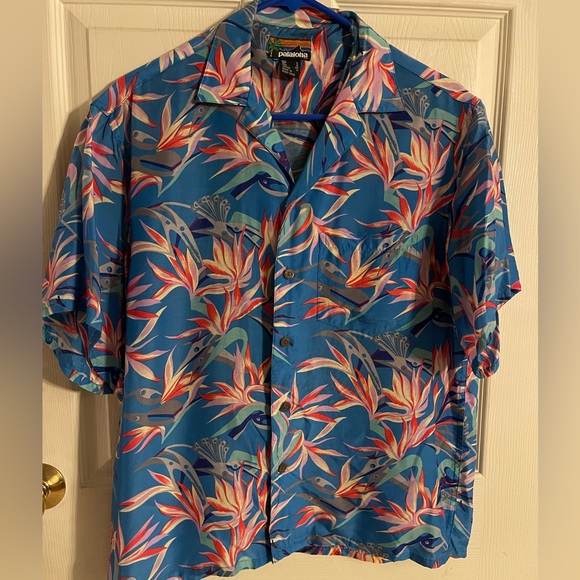 Pataloha bird floral paradise shirt men’s size small vintage